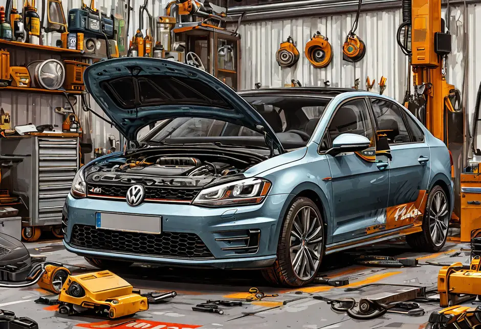 Замена натяжителя ремня VW Transporter