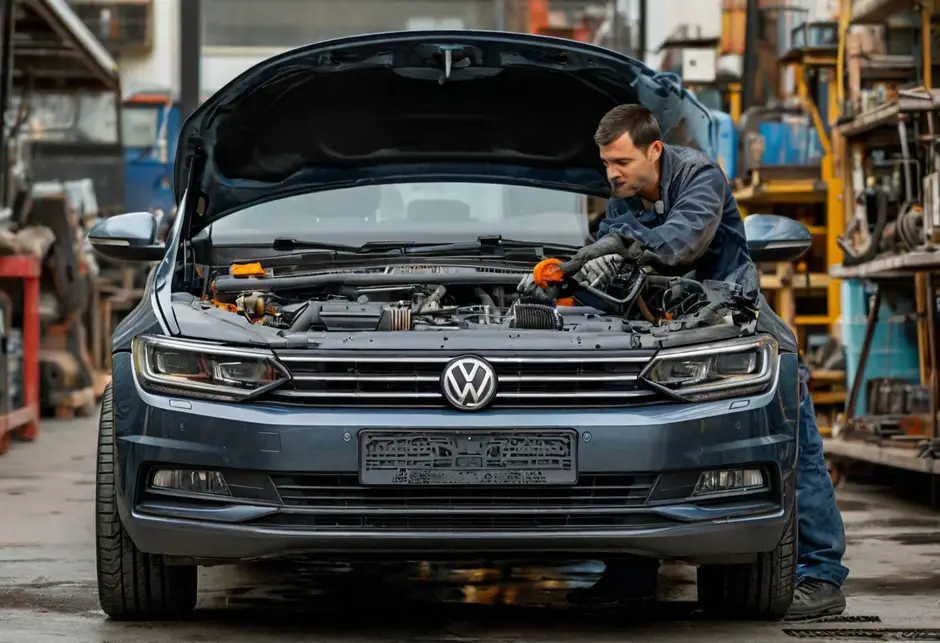 Замена комплекта сервисного ремня и роликов VW CRAFTER