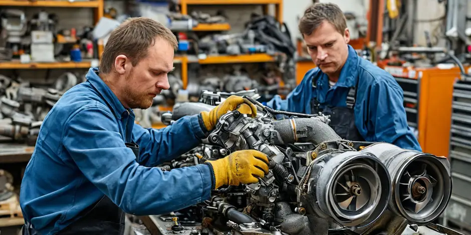 Снятие/установка турбокомпрессор (турбины) VW Transporter