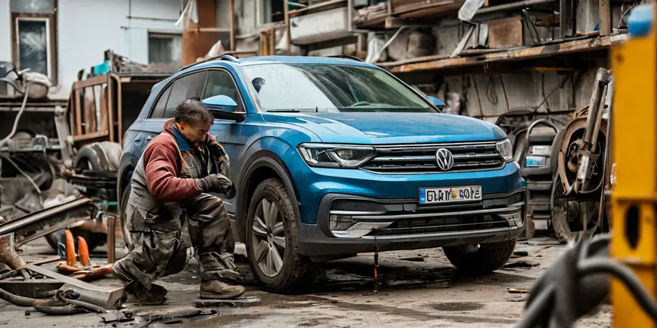 Замена стойки стабилизатора VW CRAFTER