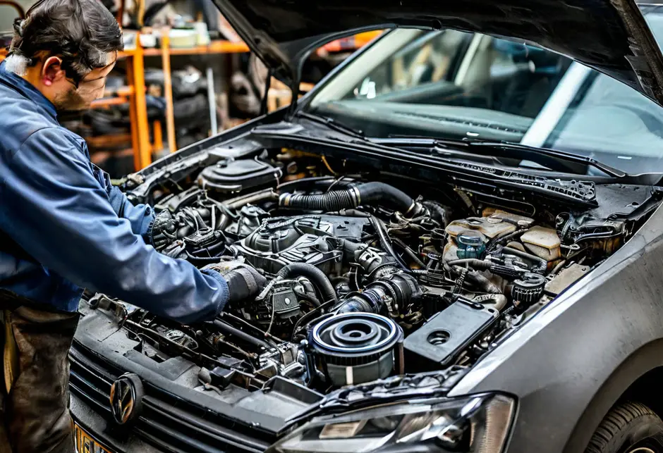 Замена водяного насоса и комплекта ремня ГРМ VW Transporter