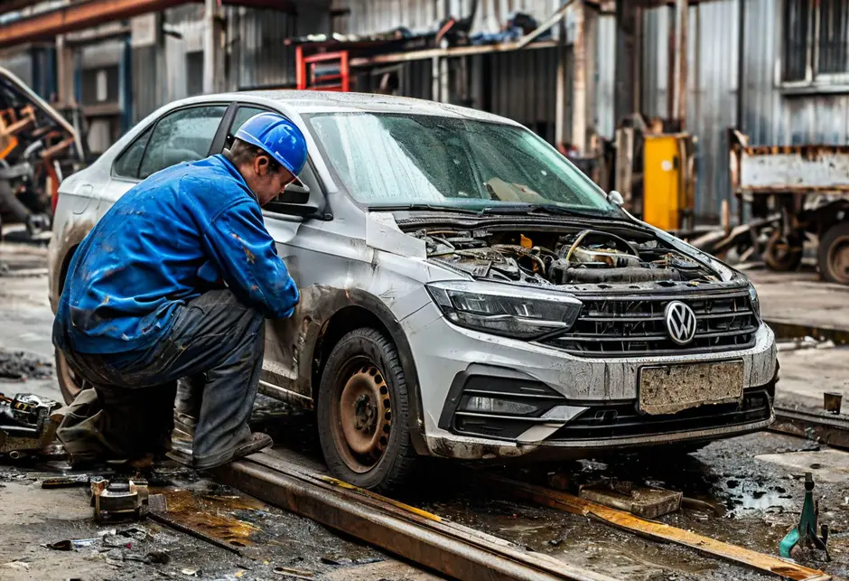 Замена передней ступицы VOLKSWAGEN Tiguan