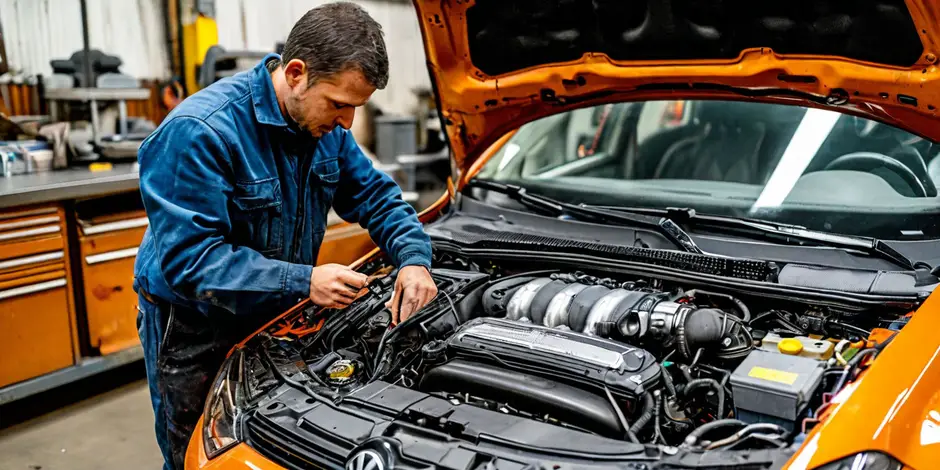 Снятие/установка клапанной крышки VW CRAFTER